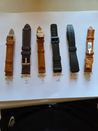 Set cinturini pelle e silicone