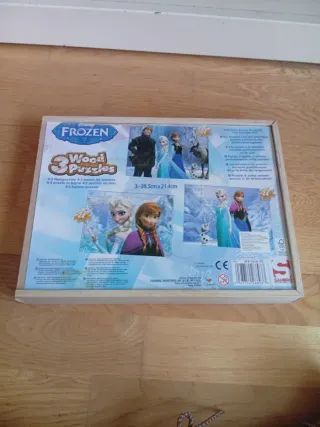 3 Puzzles Madera Frozen 24 Piezas