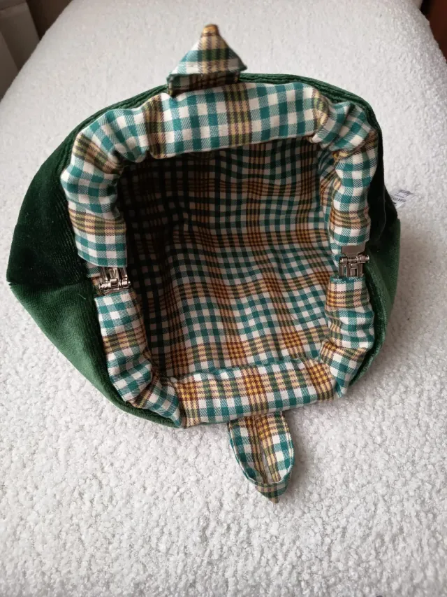 Neceser/Cartera Marrón y Multicolor