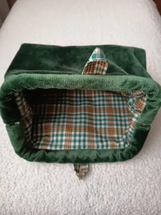 Neceser/Cartera Marrón y Multicolor