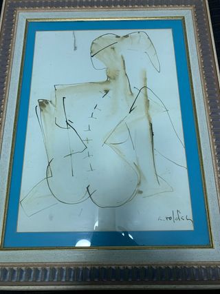 Cuadro Alfredo Roldán - Figura Abstracta