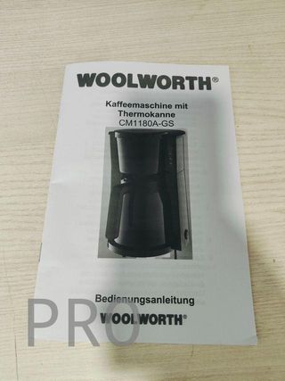 Cafetera - Woolworth 1L Jarra, funcion antigoteo