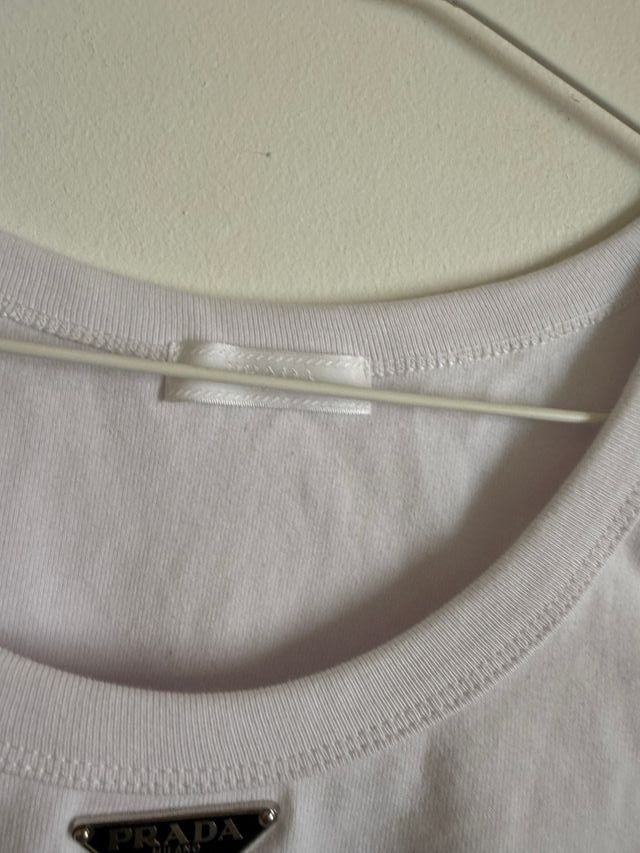 Prada Top Blanco Talla Única