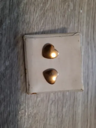 Pendientes Corazón Chapado Oro