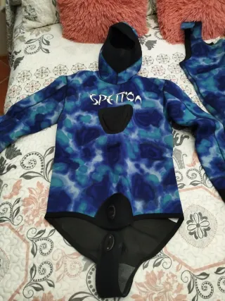 Traje de buceo Spetton camuflaje azul