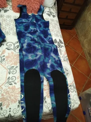 Traje de buceo Spetton camuflaje azul