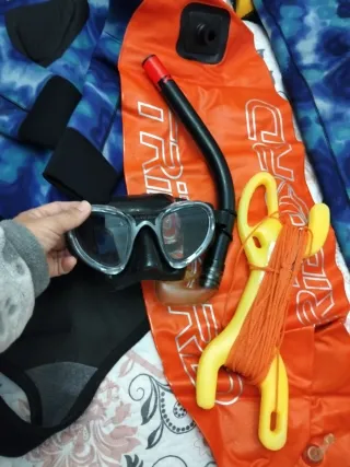 Traje de buceo Spetton camuflaje azul