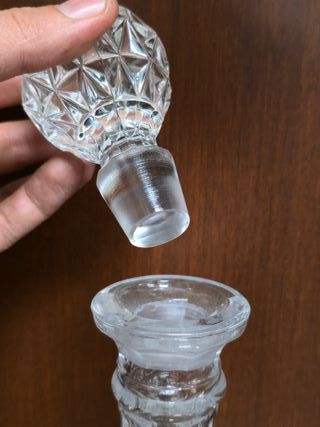 Licorera con vasos Cristal Bohemia