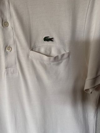 Polo Lacoste Clásico Talla M Blanco