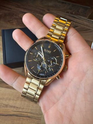 Reloj Boss Dorado y Negro