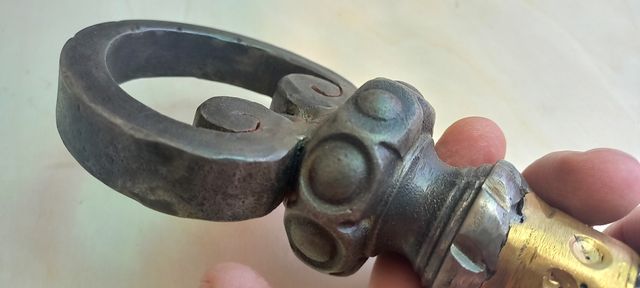 Llave antigua hierro forja gran tamaño