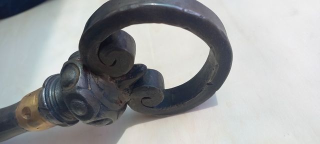 Llave antigua hierro forja gran tamaño