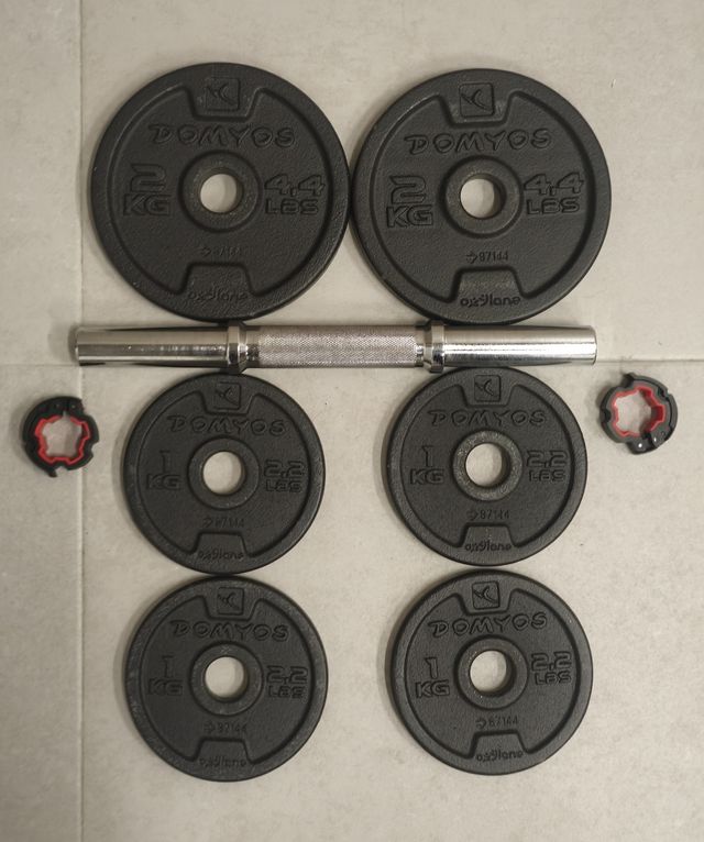 2 Mancuernas DOMYOS con discos