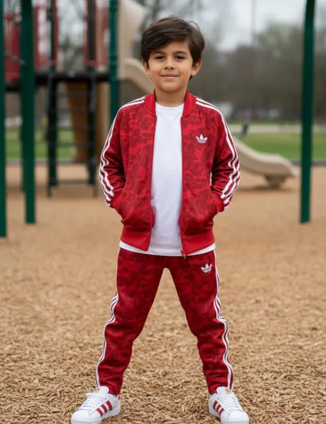 Chándal Adidas niño negro y gris