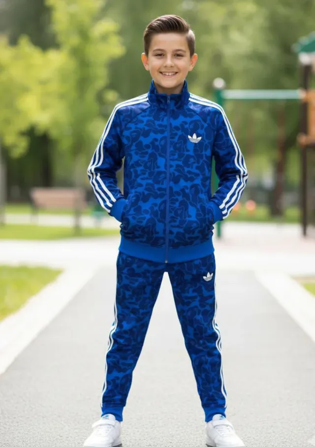 Chándal Adidas niño negro y gris