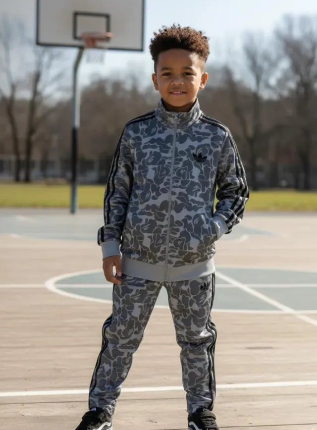 Chándal Adidas niño negro y gris