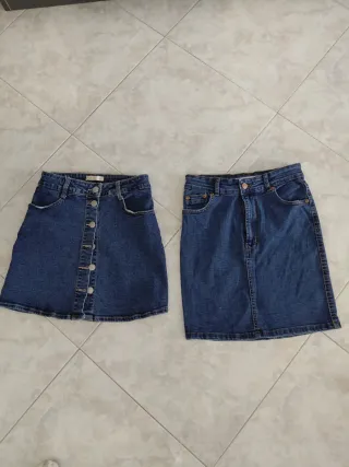 Set 2 gonne in denim taglia XS