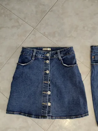 Set 2 gonne in denim taglia XS