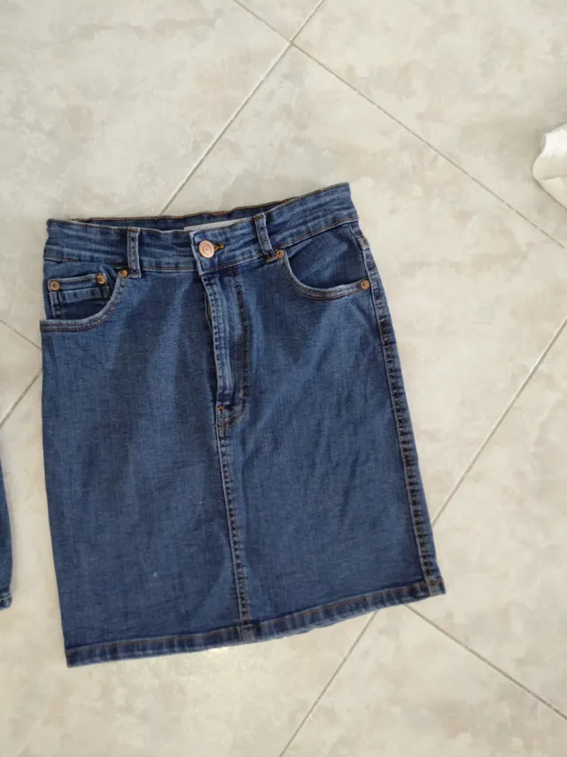 Set 2 gonne in denim taglia XS