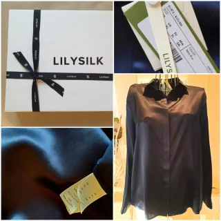 Blusa LILYSILK auténtica seda morera