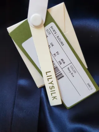 Blusa LILYSILK auténtica seda morera