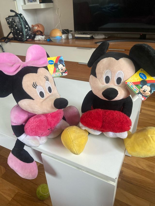 Peluche Mickey y Minnie Mouse Disney 40 cm