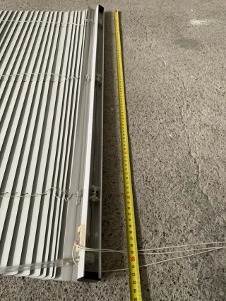 Persianas Venecianas Metal/Plástico Beige/Blanco