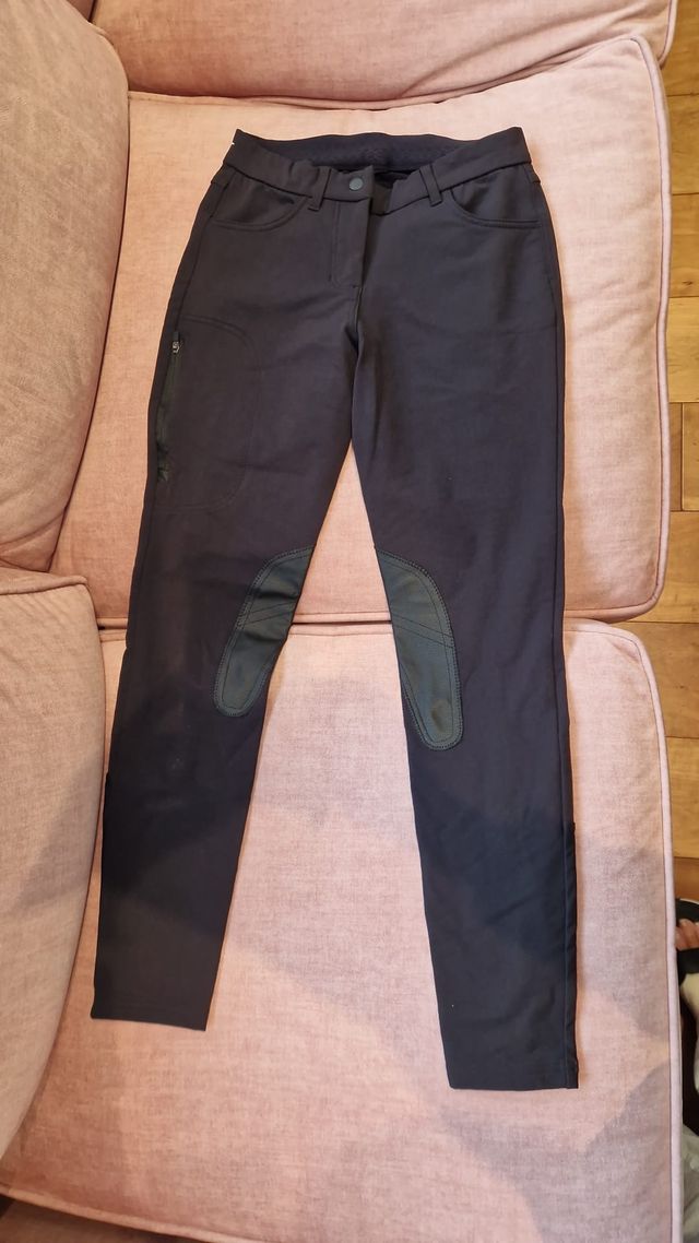 Conjunto equitación niña negro y rojo