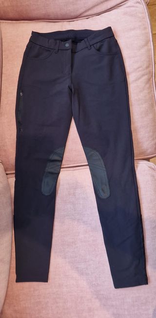 Conjunto equitación niña negro y rojo