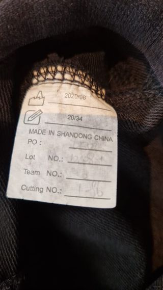 Conjunto equitación niña negro y rojo