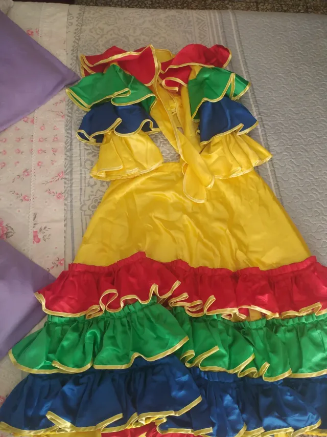 Traje Cubana Multicolor Talla Única