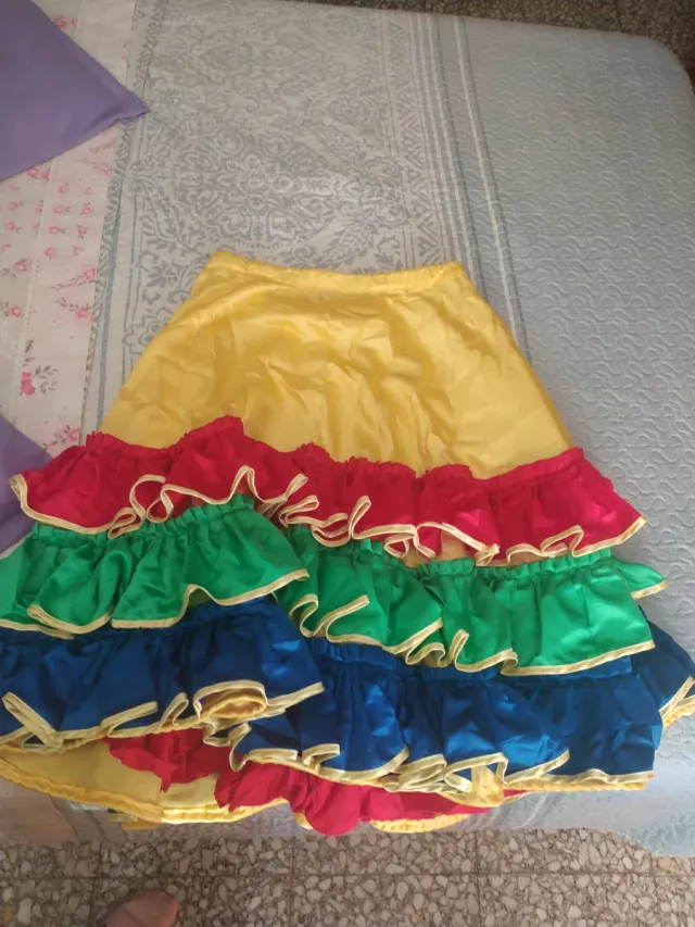 Traje Cubana Multicolor Talla Única