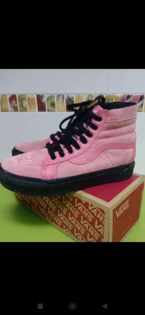 Zapatillas Vans Sk8-Hi Rosa y Negra