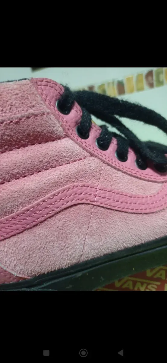 Zapatillas Vans Sk8-Hi Rosa y Negra
