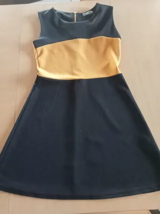 Abito donna nero e giallo