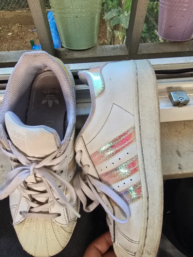 Adidas Superstar Bambina Bianco Arcobaleno