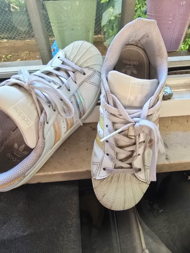 Adidas Superstar Bambina Bianco Arcobaleno