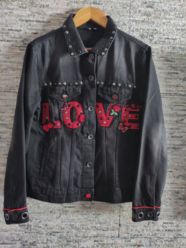 Chaqueta Desigual vaquera negra Talla L