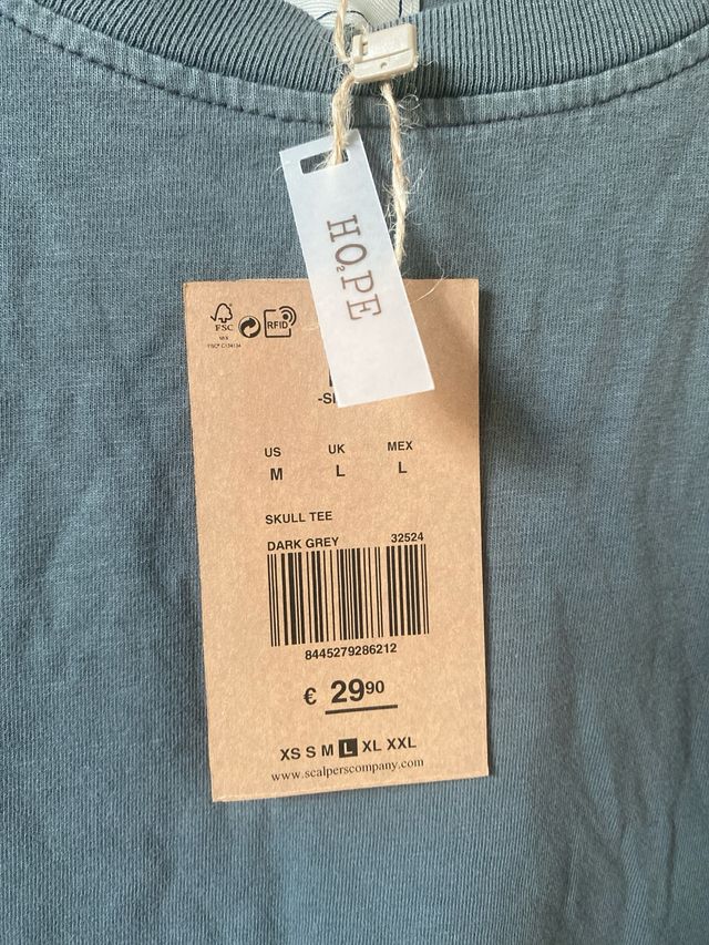 Camiseta Scalpers verde oliva Talla L