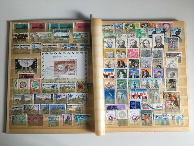 Classificatore francobolli Belgio nuovi e usati