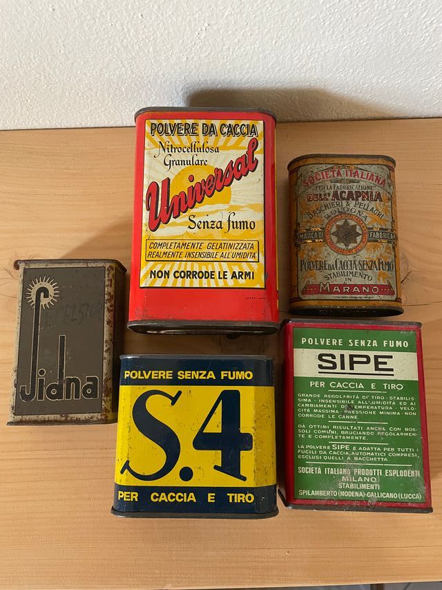 Latte varie Polvere da Sparo Vuote