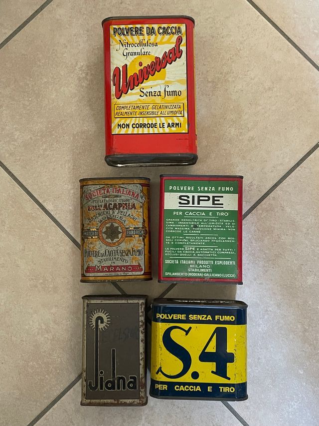 Latte varie Polvere da Sparo Vuote