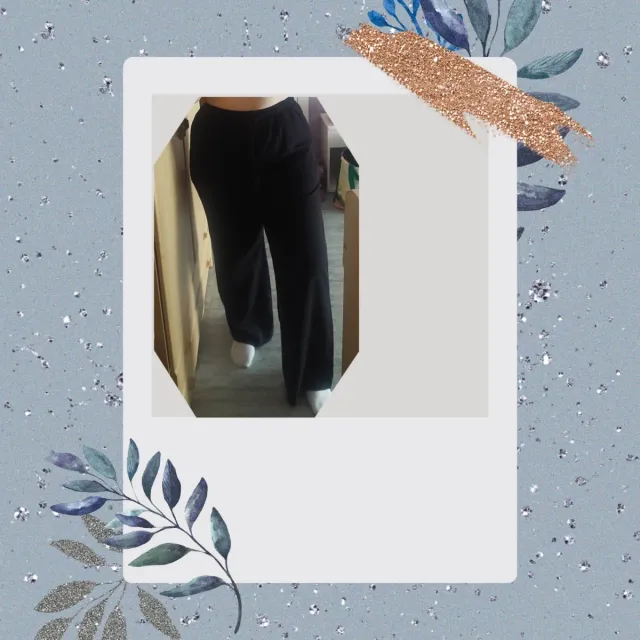 Pantalón fluido Lefties negro talla L