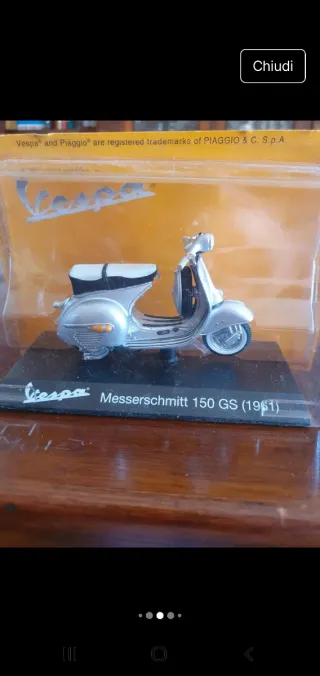 Modellini Vespa - Set 6 Pezzi