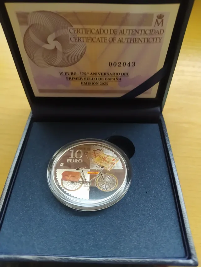 Moneda 175 Aniversario Sello España