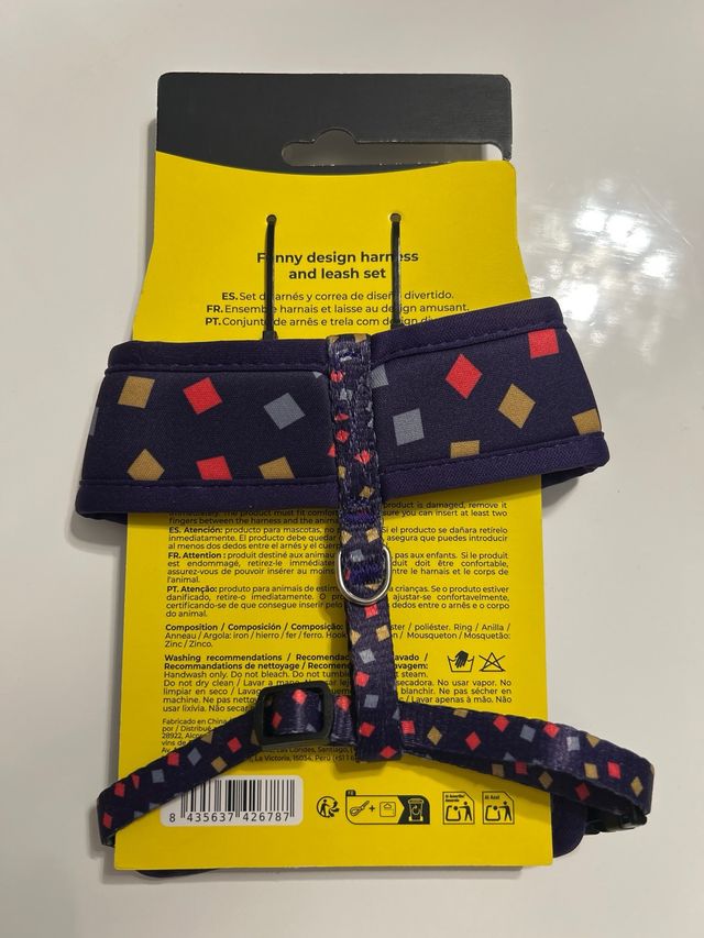 Arnés y correa para gato o perro pequeño