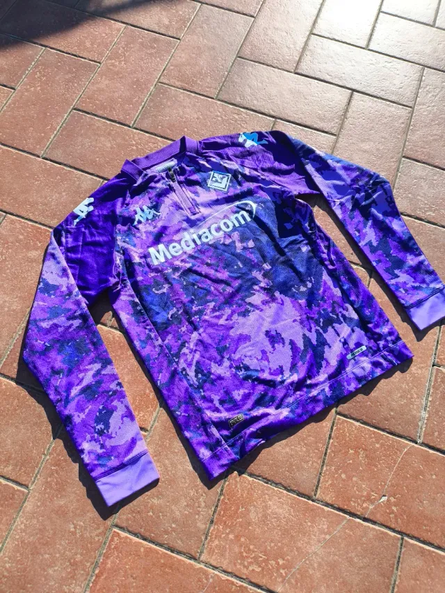 Felpa maglia calcio Fiorentina Kappa viola