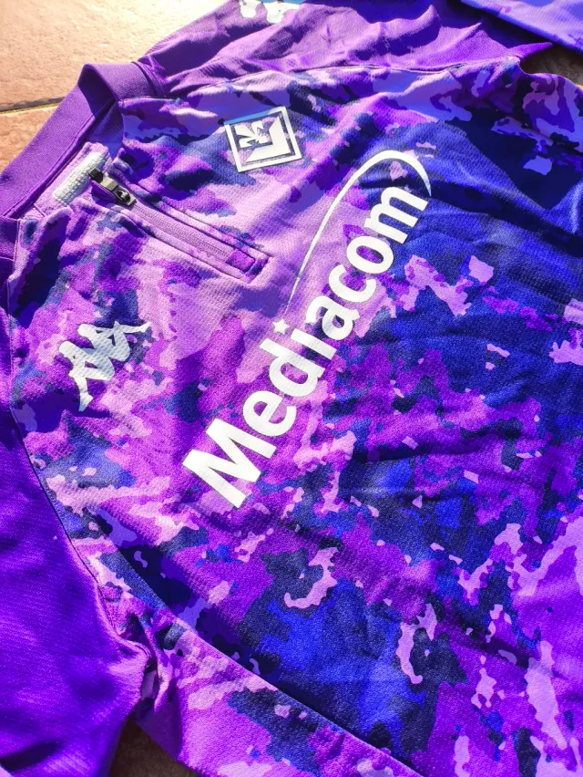 Felpa maglia calcio Fiorentina Kappa viola