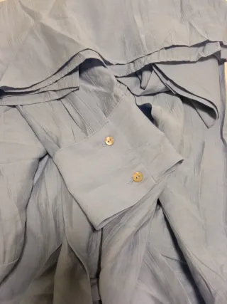 Camisa Mango Azul Talla L