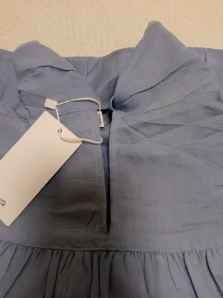 Camisa Mango Azul Talla L